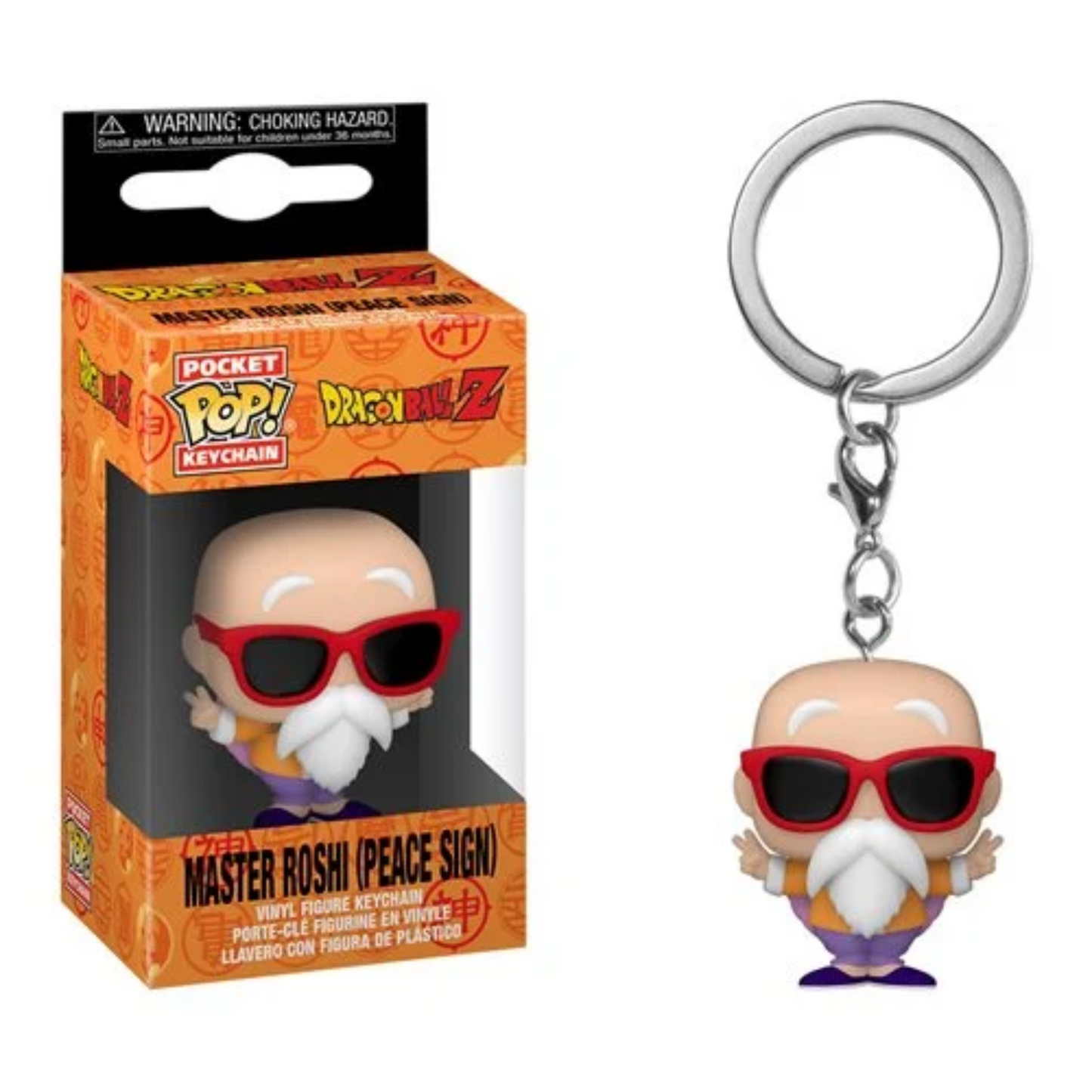 FUNKO KEYCHAIN MASTER ROSHI (PEACE SIGN)