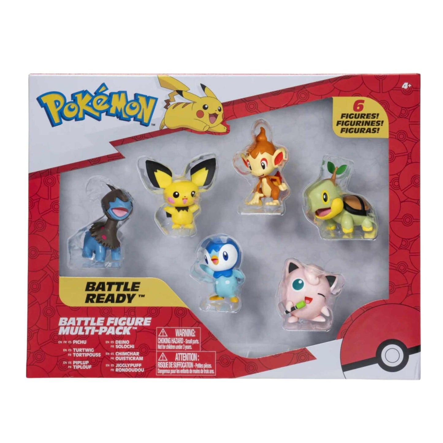 PICHU + DEINO + TURTWIG + CHIMCHAR + PIPLUP + JIGGLYPUFF