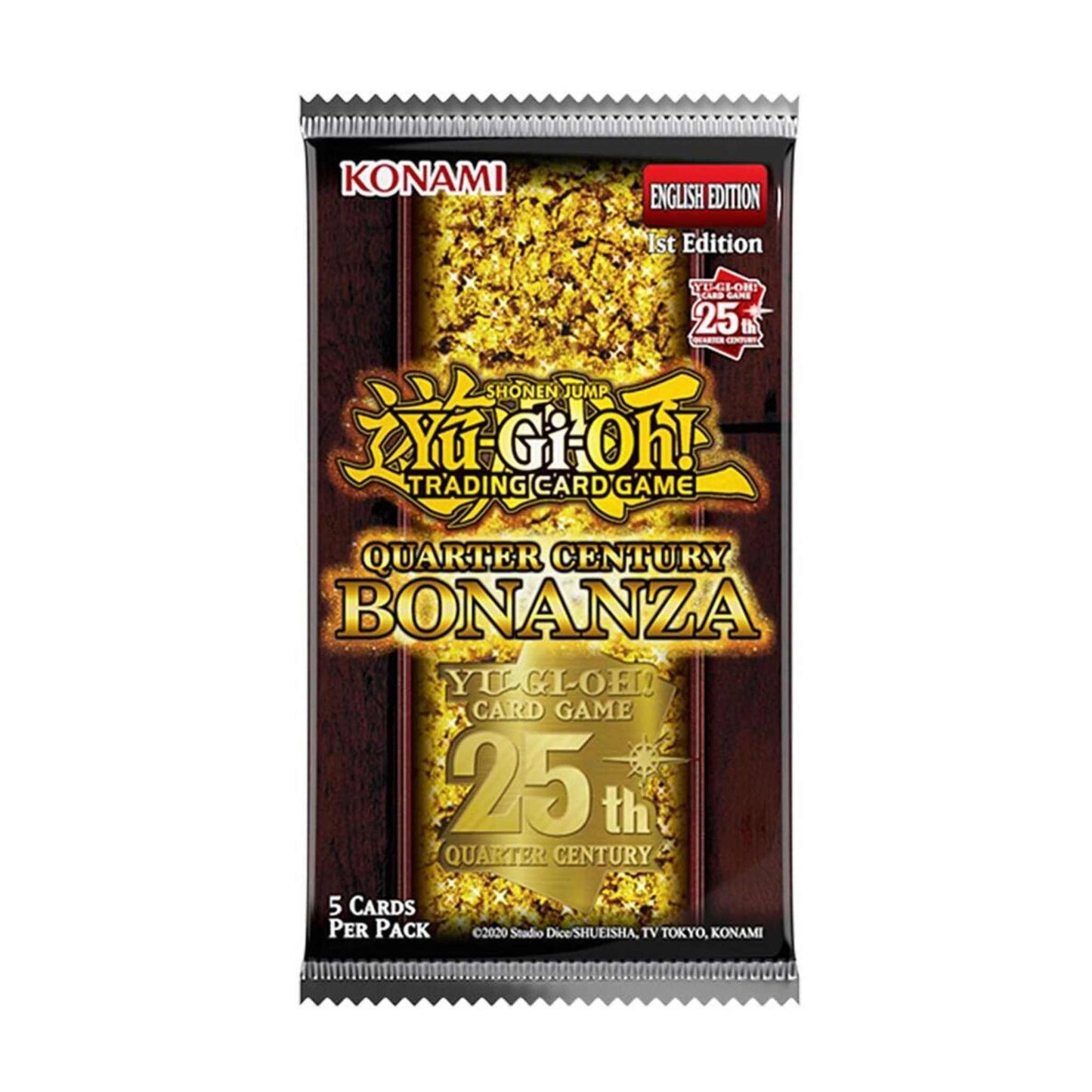 YU GI OH! THE QUARTER CENTURY BONANZA BOOSTER PACK