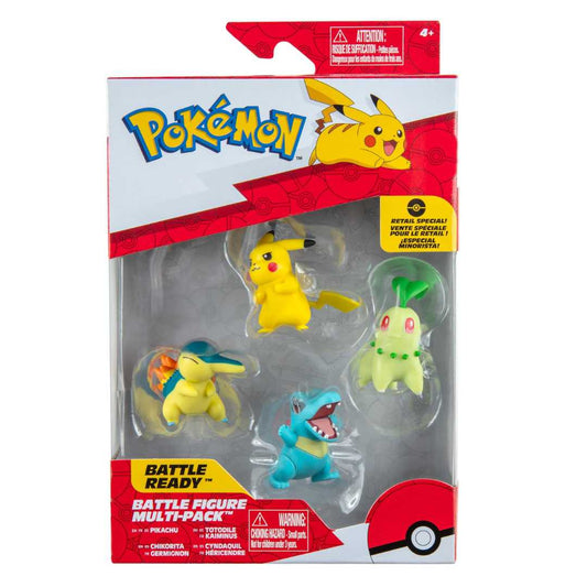 PIKACHU + TOTODILE + CHIKORITA + CYNDAQUIL