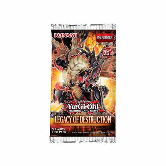 YU GI OH! LEGACY OF DESTRUCTION BOOSTER PACK- INGLÉS