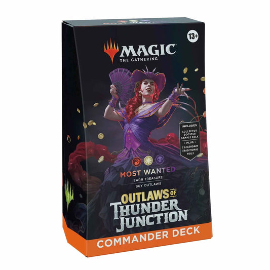 MAGIC THE GATHERING OUTLAWS OF THUNDER JUNCTION COMMANDER DECK MOST WANTED - INGLÉS