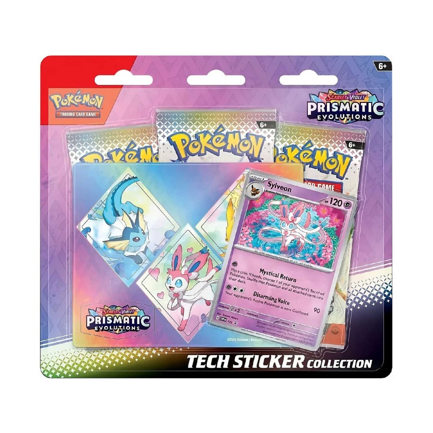 POKÉMON TCG PRISMATIC EVOLUTIONS TECH STICKER SYLVEON - INGLÉS