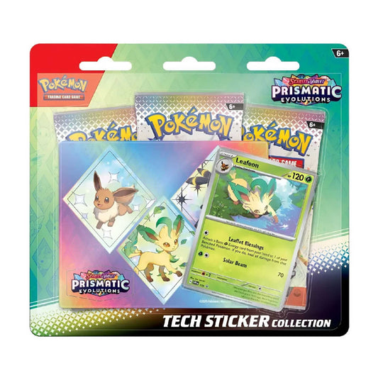 POKÉMON TCG PRISMATIC EVOLUTIONS TECH STICKER GLACEON - INGLÉS