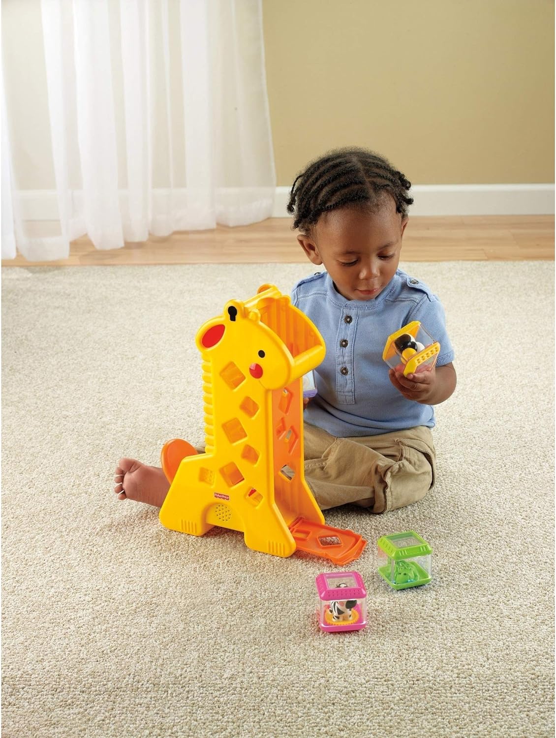 FISHER PRICE PEEK-A-BLOCKS JIRAFA