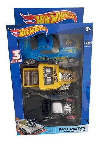 HW CARRO FRICCION FAST RACERS X3