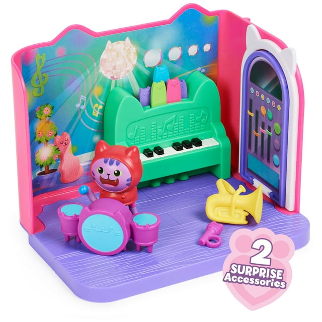 Gabby's Dollhouse, Groovy Cuarto de Música con figura de Daniel James Catnip