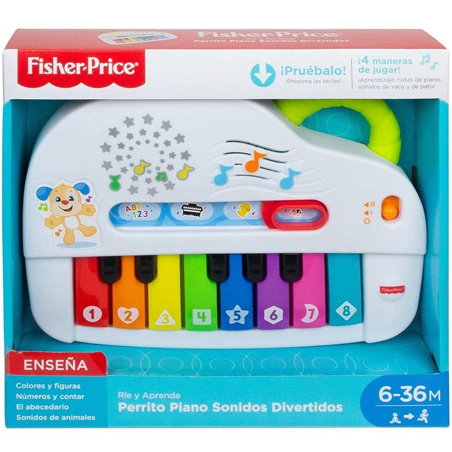 JUGUETE FISHER PRICE PERRITO PIANO SONIDO DIVERTIDOS