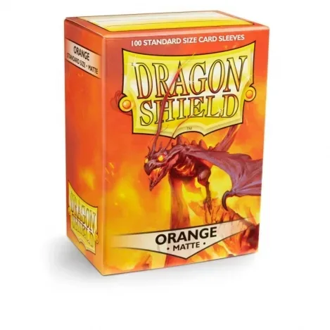 Dragon Shield Sleeves Standard Matte – Orange (100 unidades)
