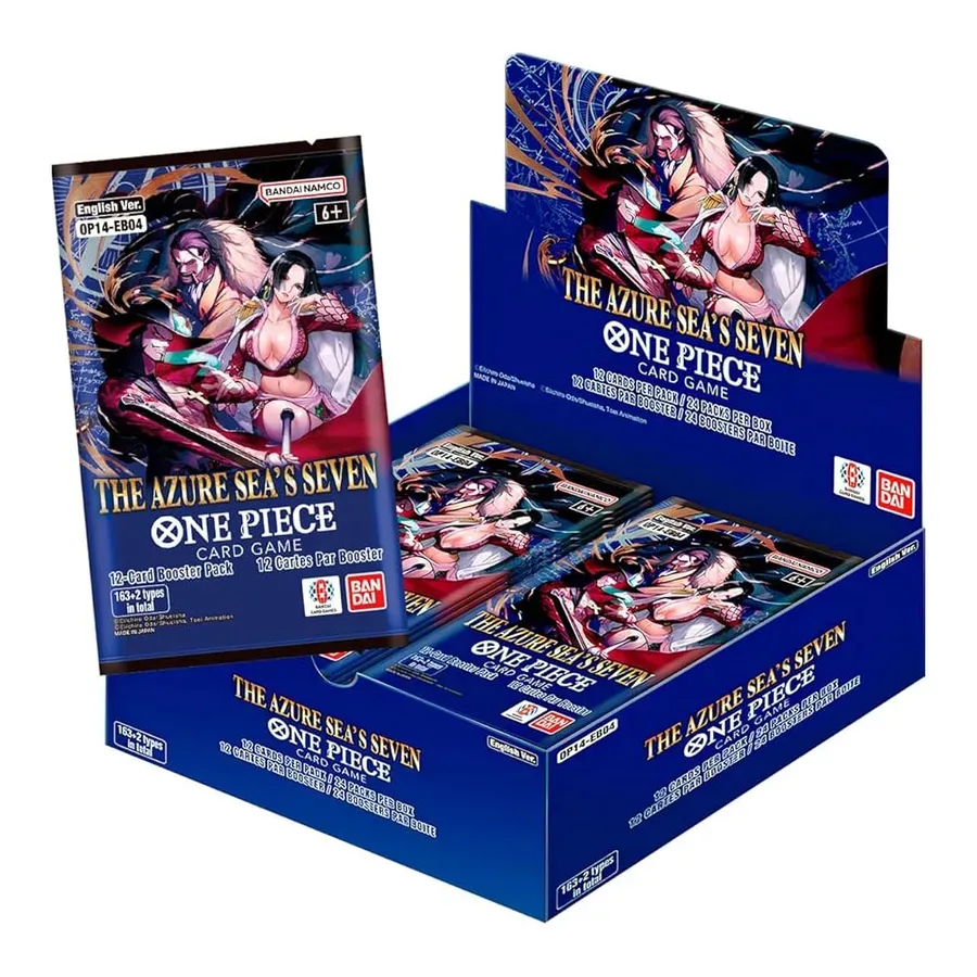 One Piece Card Game: OP-14 The Azure Sea’s Seven - Booster Display (24 sobres) [ENG]