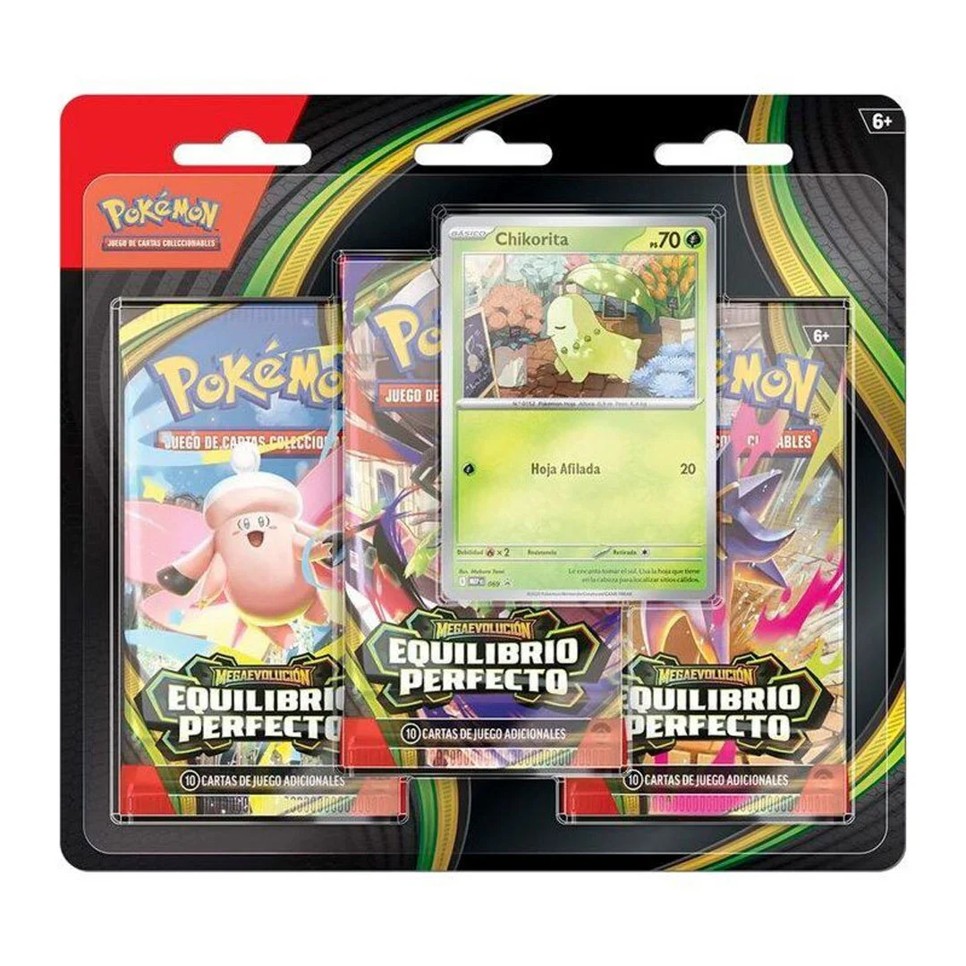 Pokémon TCG: Megaevolución - Equilibrio Perfecto - 3-Pack Blister - Imagen 1